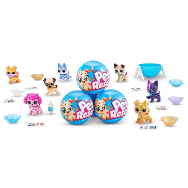 77265GQ2 Игровой набор ZURU сюрприз в шаре 5 Surprise PET RESCUE фигурка щенка с аксессуарами , ассо